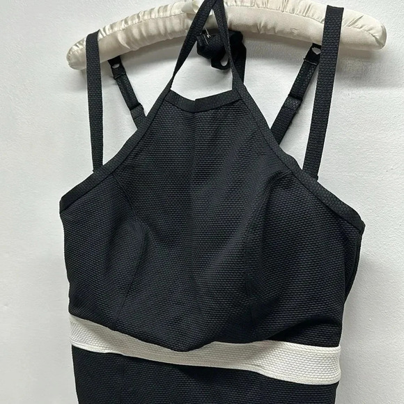 Torrid Swim Suit One Piece Textured High Neck Convertible Straps Black Large - Picture 3 of 11